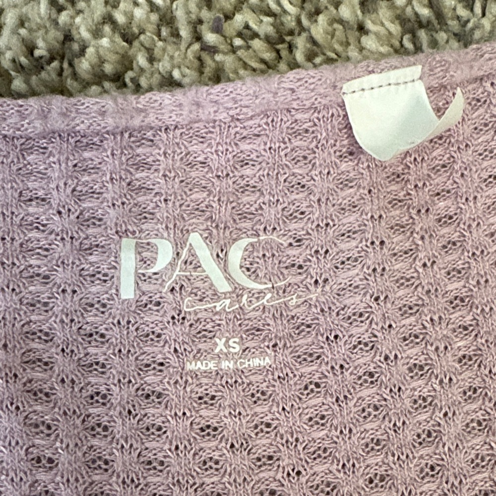 Lilac Ribbed Wrap Blouse - Picture 2 of 5